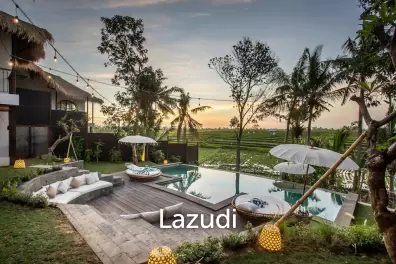 Spectacular Villa in Bali with Rice Field Views and Proximity to Amenities and Gym