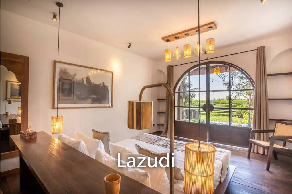 Spectacular Villa in Bali with Rice Field Views and Proximity to Amenities and Gym