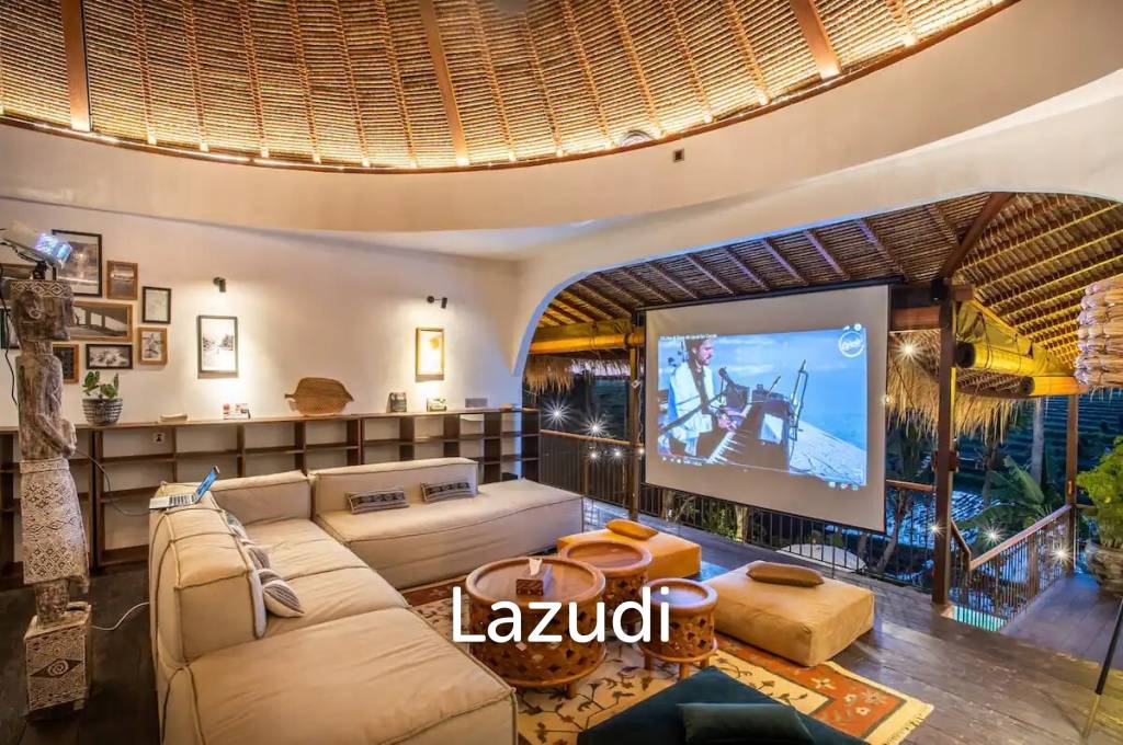Spectacular Villa in Bali with Rice Field Views and Proximity to Amenities and Gym