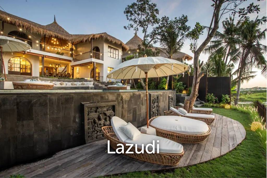 Spectacular Villa in Bali with Rice Field Views and Proximity to Amenities and Gym
