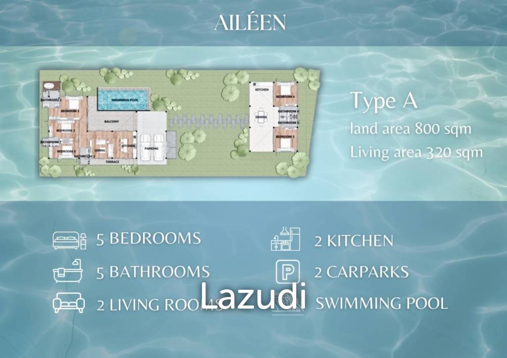 5 beds 5 baths 320 SQ.M Aileen Village Phase 2