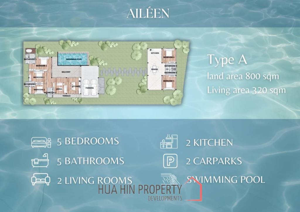 5 beds 5 baths 320 SQ.M Aileen Village Phase 2