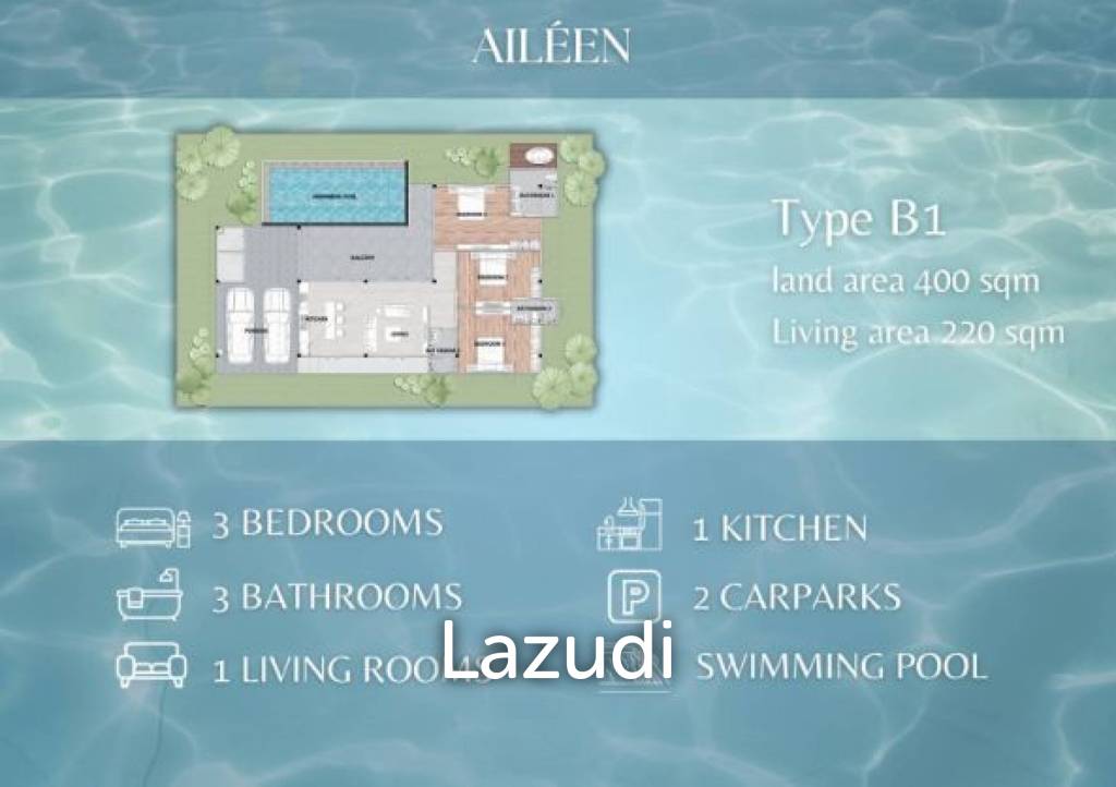 3 Beds 3 Baths 220 SQ.M Aileen Village Phase 2