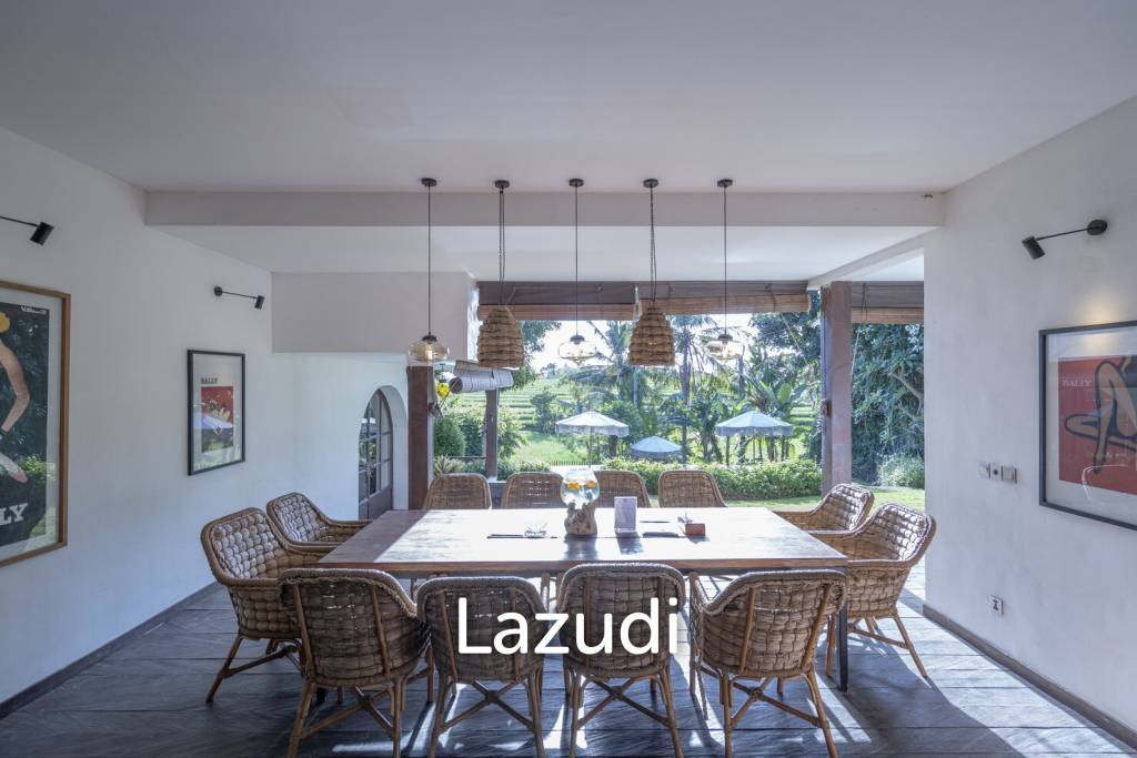 Luxurious 6-Bedroom Villa with Stunning Rice Field Views in Canggu – Babakan