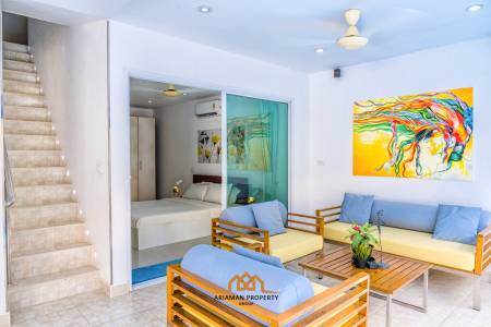 50m to the Beach, Townhouse with Private Pool in Bang Por