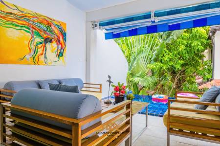 50m to the Beach, Townhouse with Private Pool in Bang Por