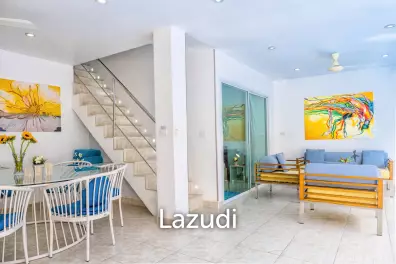 50m to the Beach, Townhouse with Private Pool in Bang Por