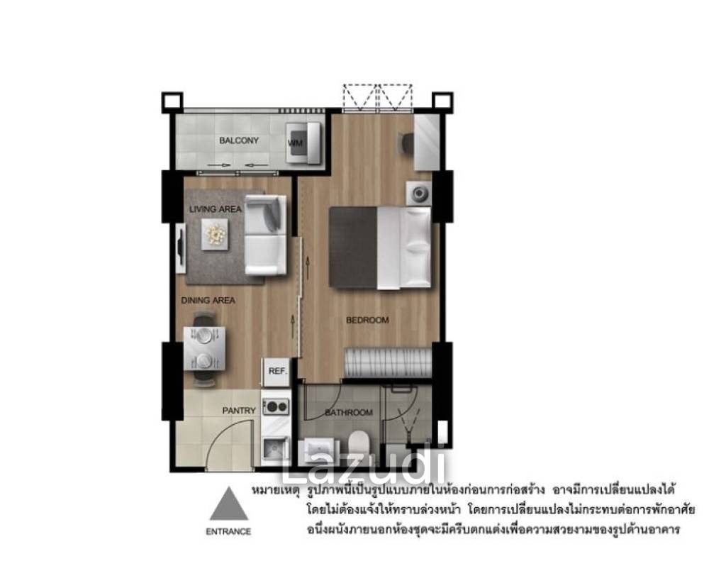 1 Bed 1 Bath 30.04 SQ.M The Rich Sathorn - Taksin