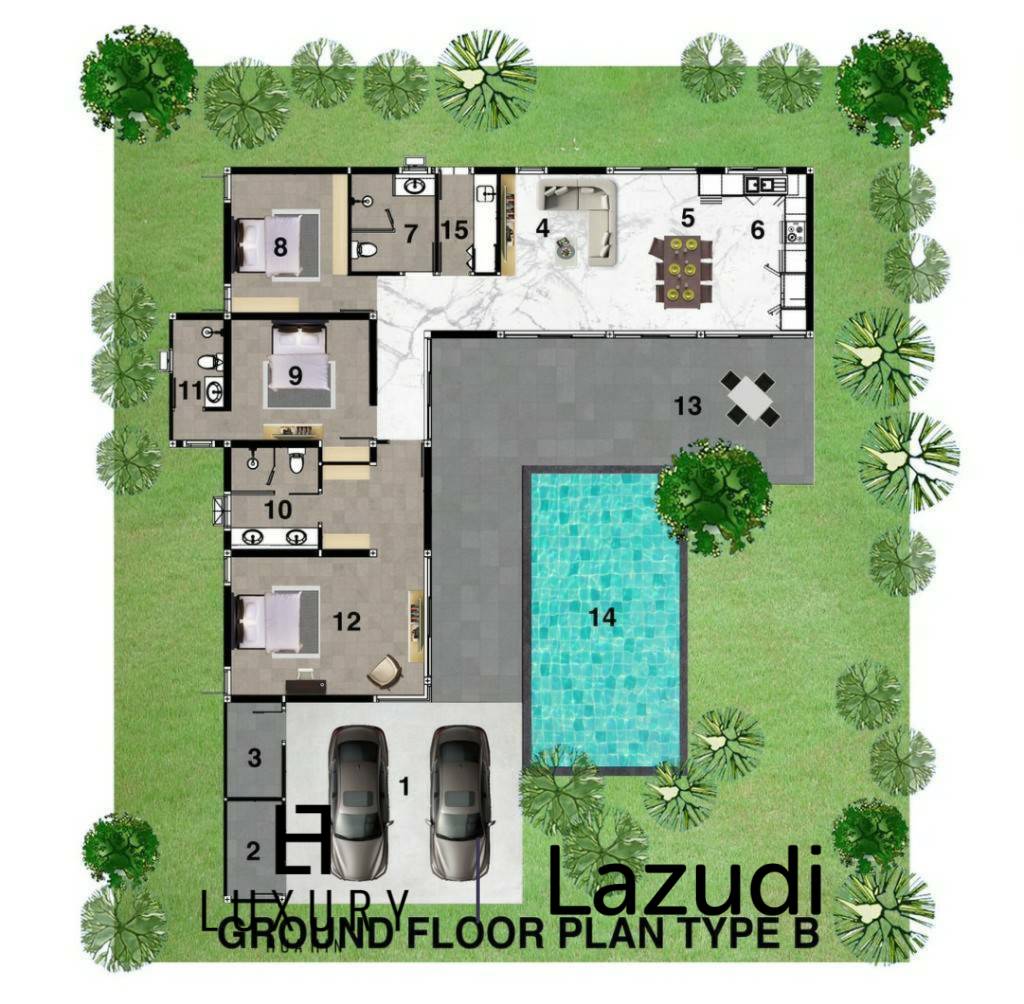 Luxury Villa in Botanica Hua Hin Thap Tai