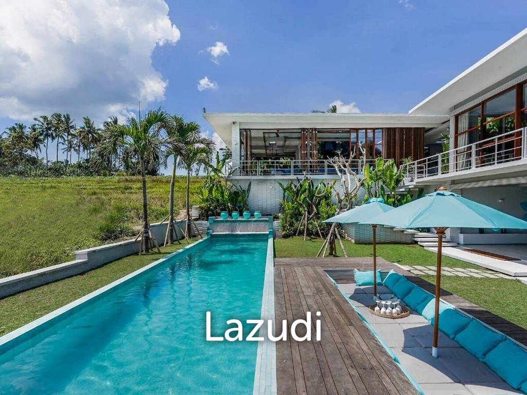 Modern Villa with Ricefield Views for Lease in Kedungu