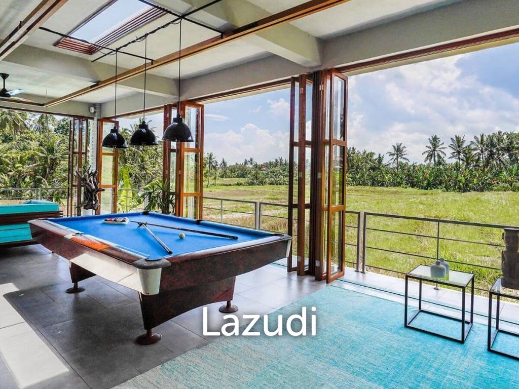 Modern Villa with Ricefield Views for Lease in Kedungu