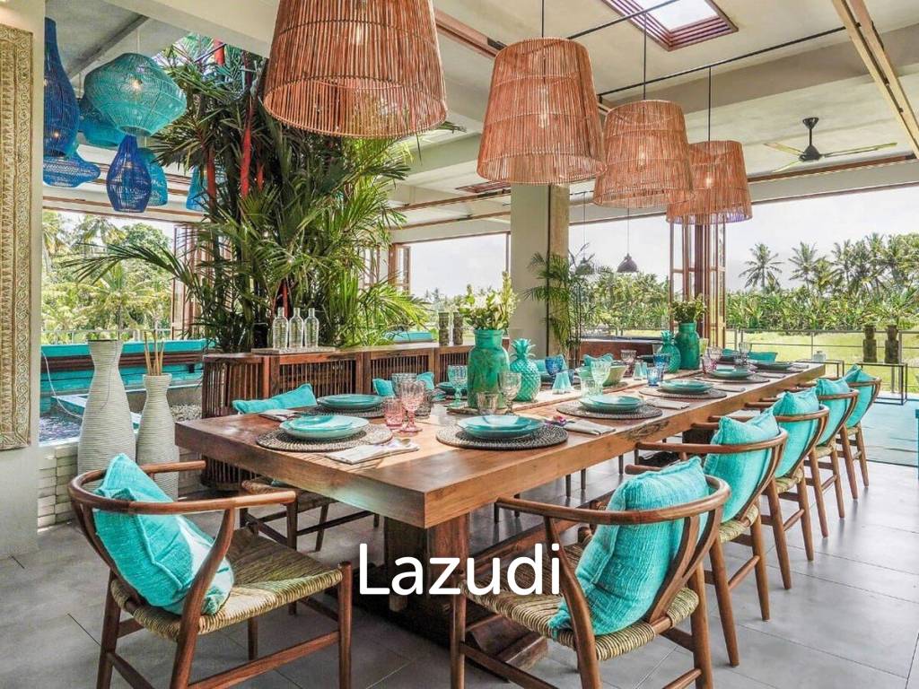 Modern Villa with Ricefield Views for Lease in Kedungu