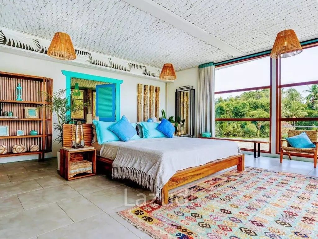 Modern Villa with Ricefield Views for Lease in Kedungu