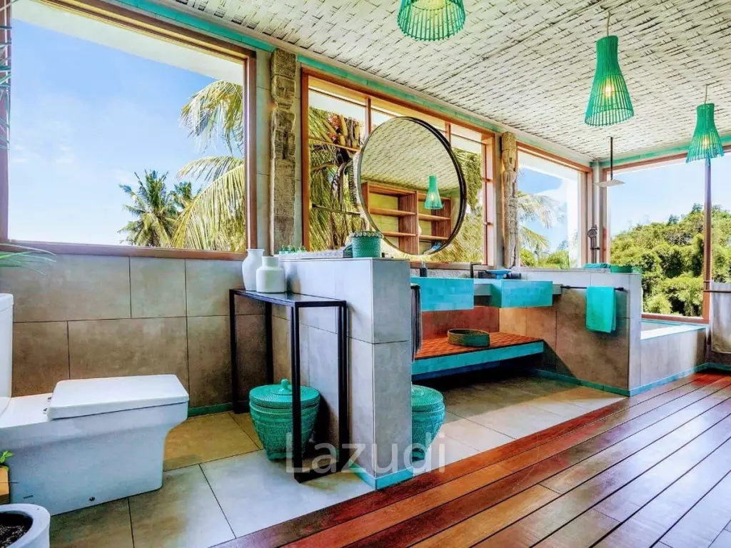 Modern Villa with Ricefield Views for Lease in Kedungu