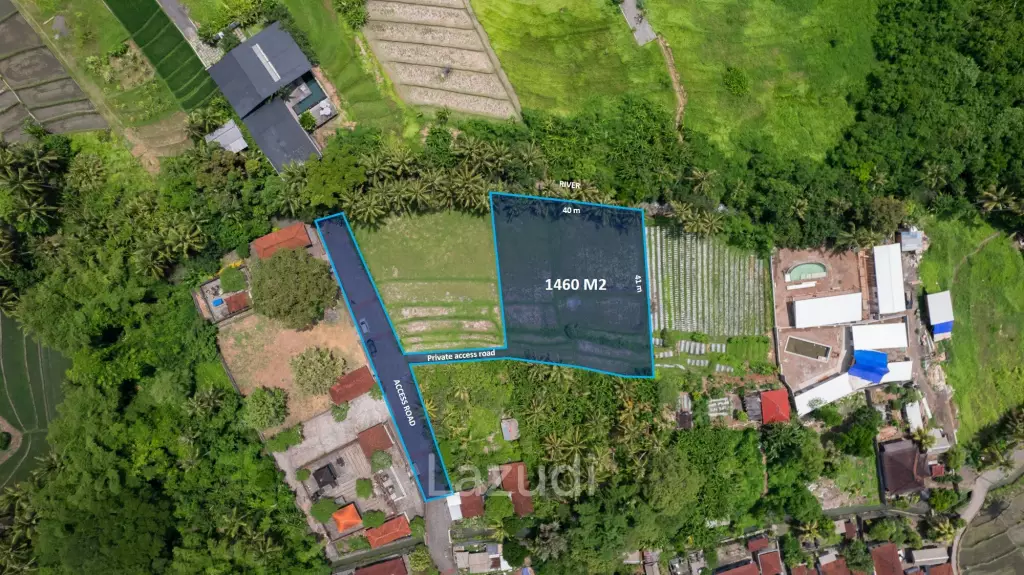 Prime Riverside Plot for Sale in Kedungu, Tabanan