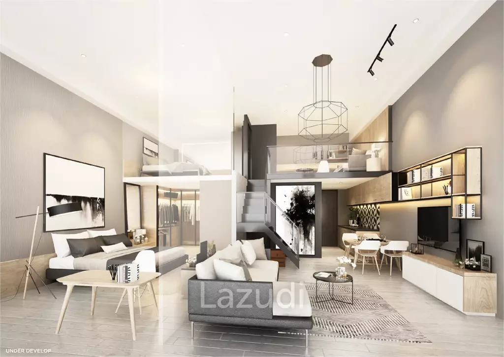 2 Bed Duplex 1 Bath 62.96 SQ.M Siamese Rama 9 (Tower C)