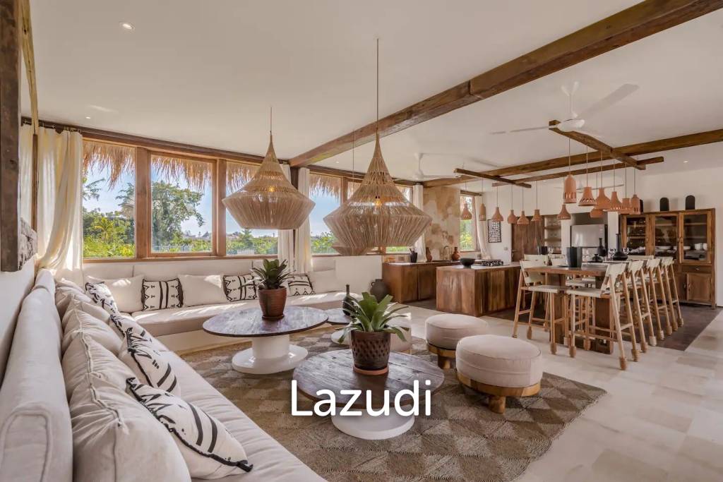 Mediterranean Style 5 Bedroom Villa in Umalas, Prime Living and Investment Opportunity with Rice Field Views