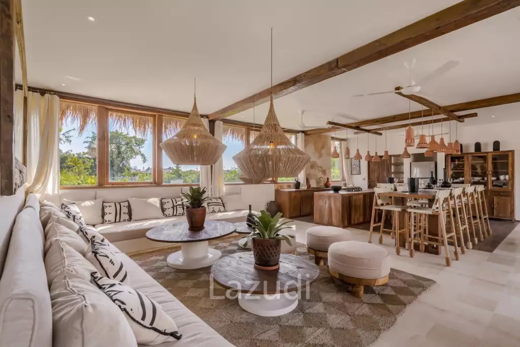 Mediterranean Style 5 Bedroom Villa in Umalas, Prime Living and Investment Opportunity with Rice Field Views