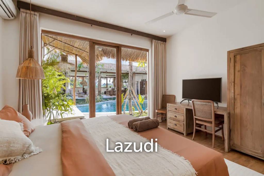 Mediterranean Style 5 Bedroom Villa in Umalas, Prime Living and Investment Opportunity with Rice Field Views