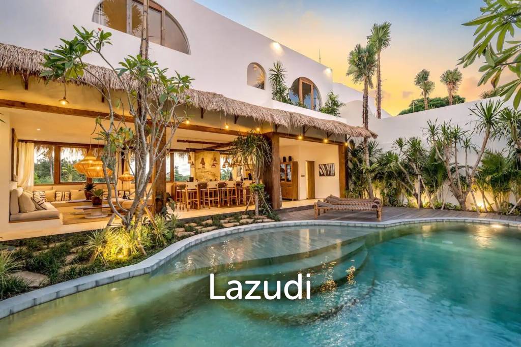 Mediterranean Style 5 Bedroom Villa in Umalas, Prime Living and Investment Opportunity with Rice Field Views