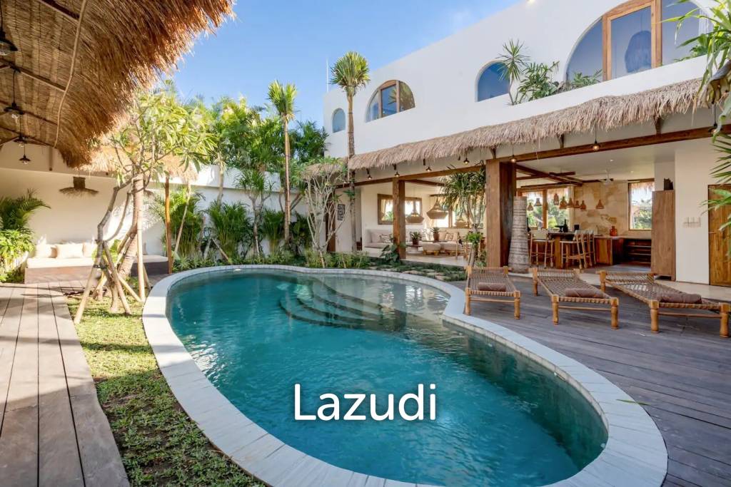 Mediterranean Style 5 Bedroom Villa in Umalas, Prime Living and Investment Opportunity with Rice Field Views