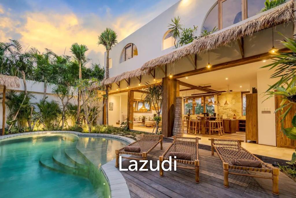 Mediterranean Style 5 Bedroom Villa in Umalas, Prime Living and Investment Opportunity with Rice Field Views