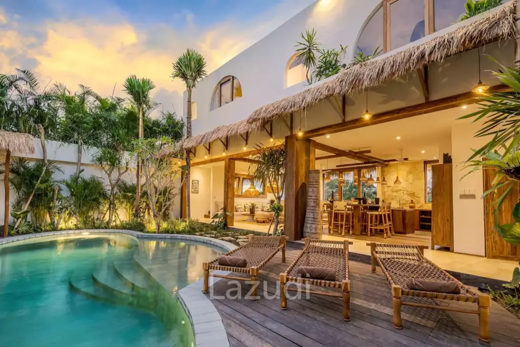 Mediterranean Style 5 Bedroom Villa in Umalas, Prime Living and Investment Opportunity with Rice Field Views