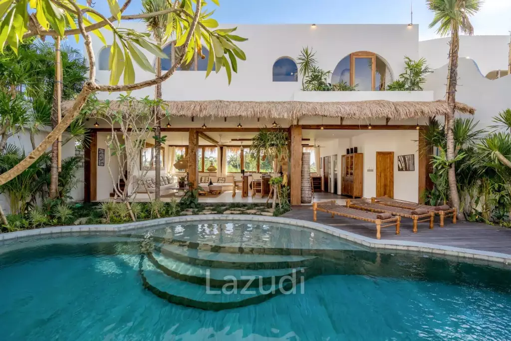 Mediterranean Style 5 Bedroom Villa in Umalas, Prime Living and Investment Opportunity with Rice Field Views