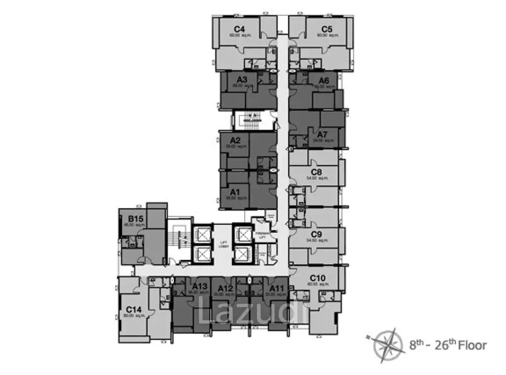 2 Bedroom 60.50 SQ.M Rhythm Sathorn - Narathiwas