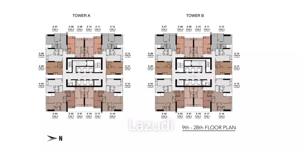 1 ห้องนอน 1 ห้องน้ำ 36.08 ตร.ม. วัน ไนน์ ไฟว์ อโศก – พระราม 9