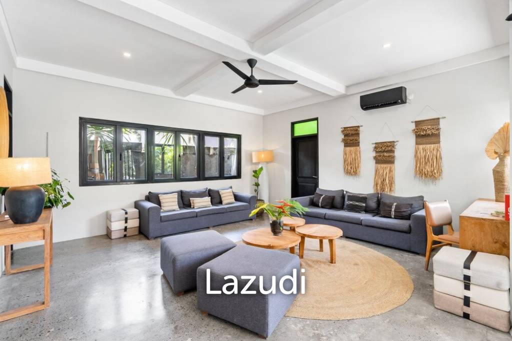 Stunning 5 Bedroom Villa in Prime Berawa – Great Investment Opportunity with Two Retail Shops