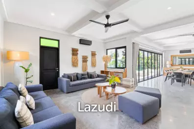 Stunning 5 Bedroom Villa in Prime Berawa – Great Investment Opportunity with Two Retail Shops