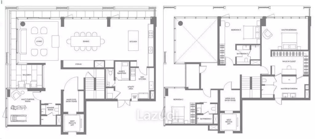 [Bare Shell] Ultra-Luxury Duplex Condo at Eden Ekkamai