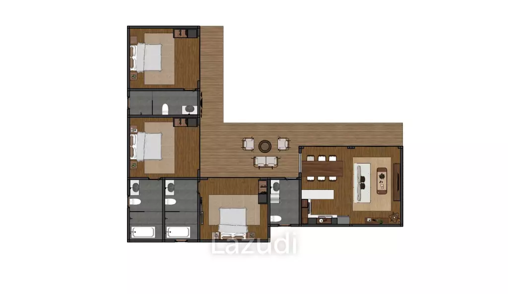 Luxury Bali Villa with Merbau Wood Finishes for Sale in Sanur