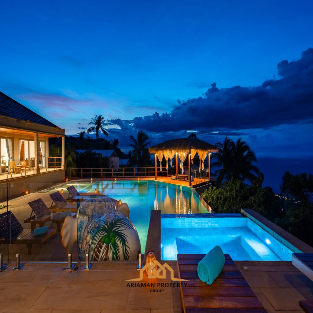 Luxurious modern 5-Bedroom Balinese-style Villa Bang Po, Ko Samui