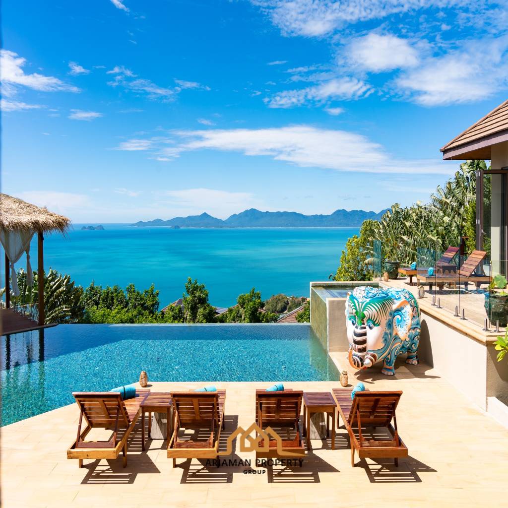 Luxurious modern 5-Bedroom Balinese-style Villa Bang Po, Ko Samui