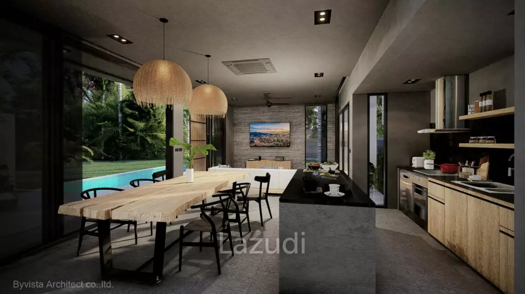 Modern 2-Bed Loft-Style Pool Villa in Peaceful Lamai Area