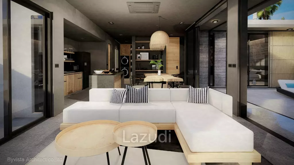 Modern 2-Bed Loft-Style Pool Villa in Peaceful Lamai Area