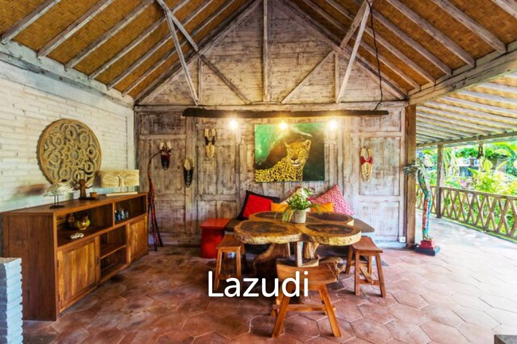 Idyllic 4 Villas & 4 Bungalows for Nature Isolation: A Retreat Center Freehold Property Close to Beach in Karangasem, Bali