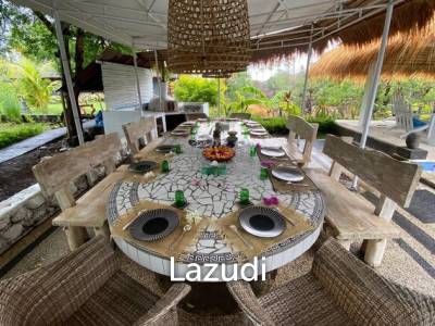 Idyllic 4 Villas & 4 Bungalows for Nature Isolation: A Retreat Center Freehold Property Close to Beach in Karangasem, Bali