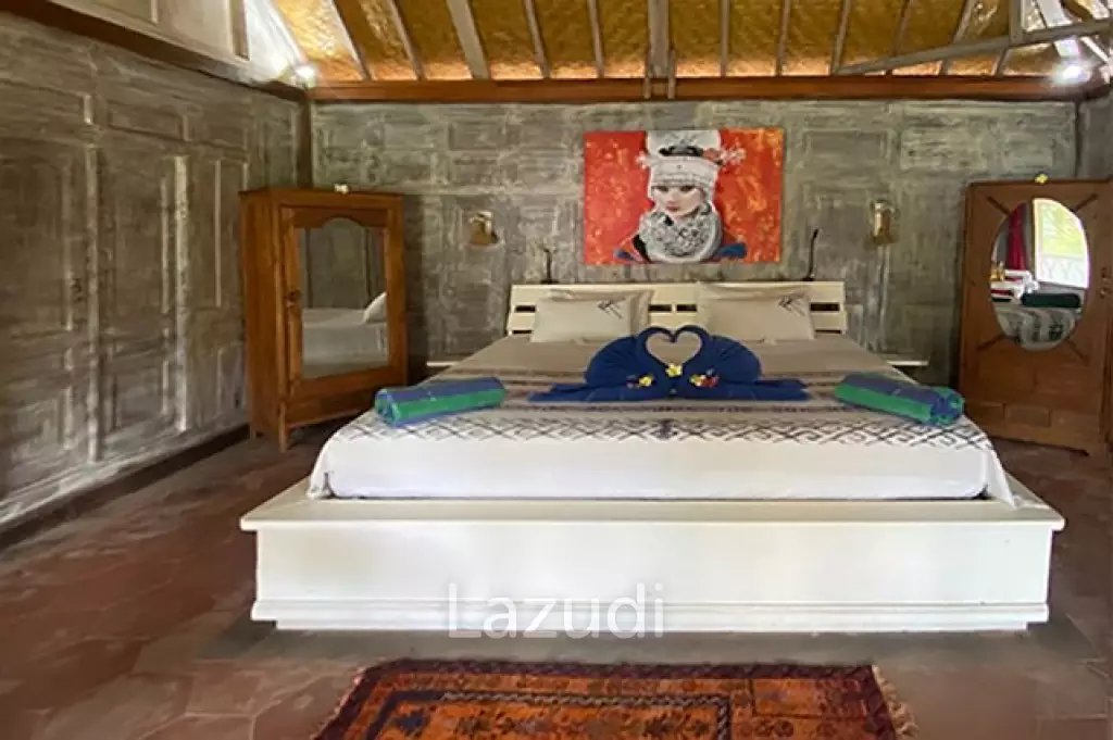 Idyllic 4 Villas & 4 Bungalows for Nature Isolation: A Retreat Center Freehold Property Close to Beach in Karangasem, Bali