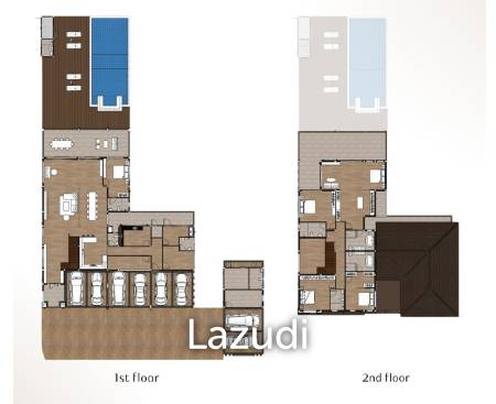 1,800 ตร.ม 5 เตียง 7 อาบน้ำ วิลล่า For ขาย