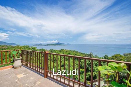 Oceanfront Villa with Stunning Views, Pool and  Private Beach in Nai Harn