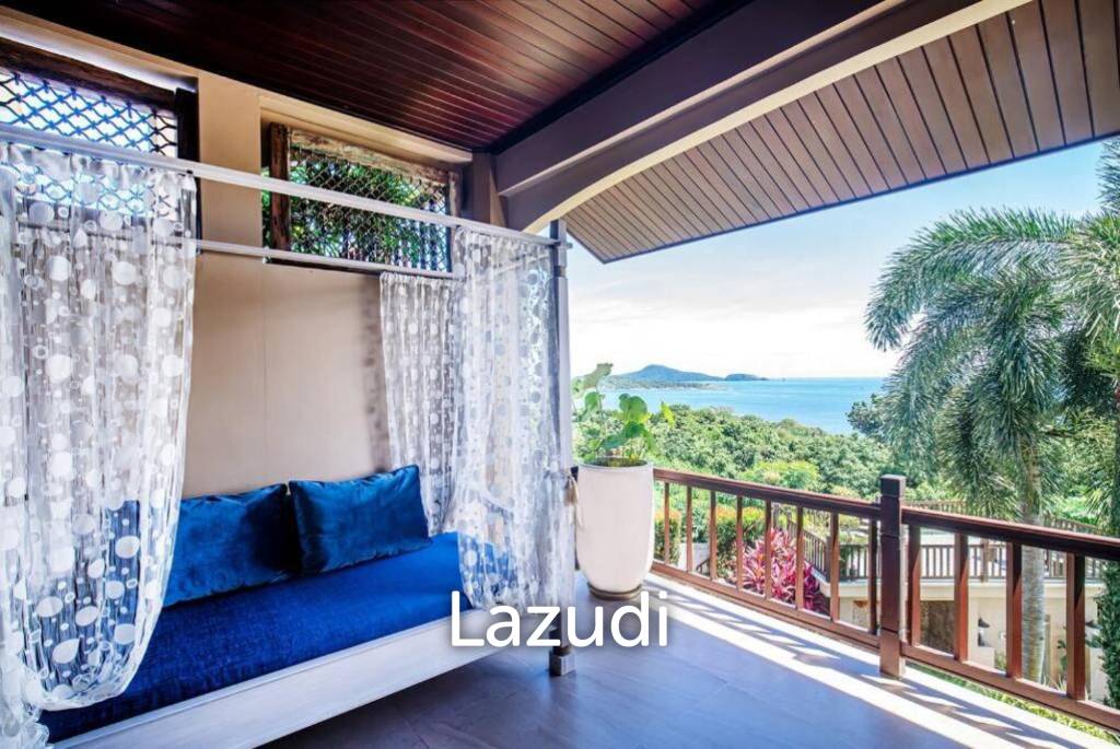 Oceanfront Villa with Stunning Views, Pool and  Private Beach in Nai Harn