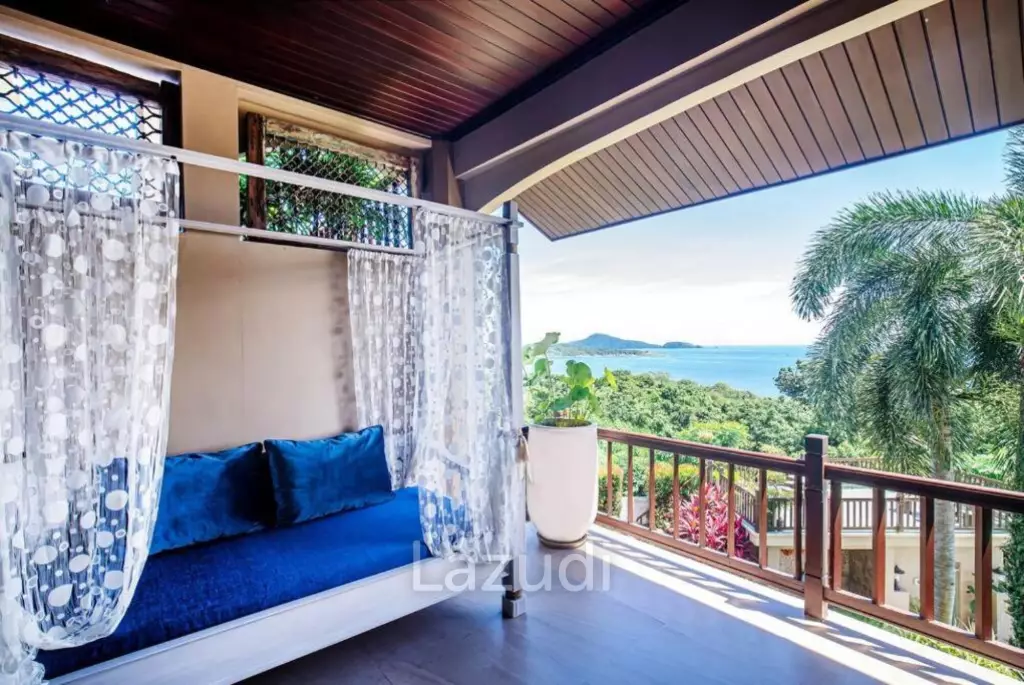 Oceanfront Villa with Stunning Views, Pool and  Private Beach in Nai Harn