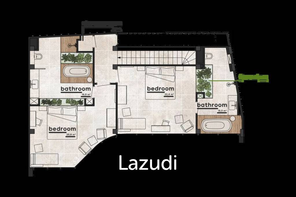 Luxury and Modern Design 2 Bedroom + Rooftop Villa in Umalas Area