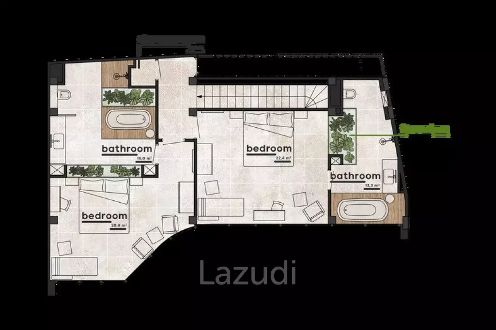Luxury and Modern Design 2 Bedroom + Rooftop Villa in Umalas Area