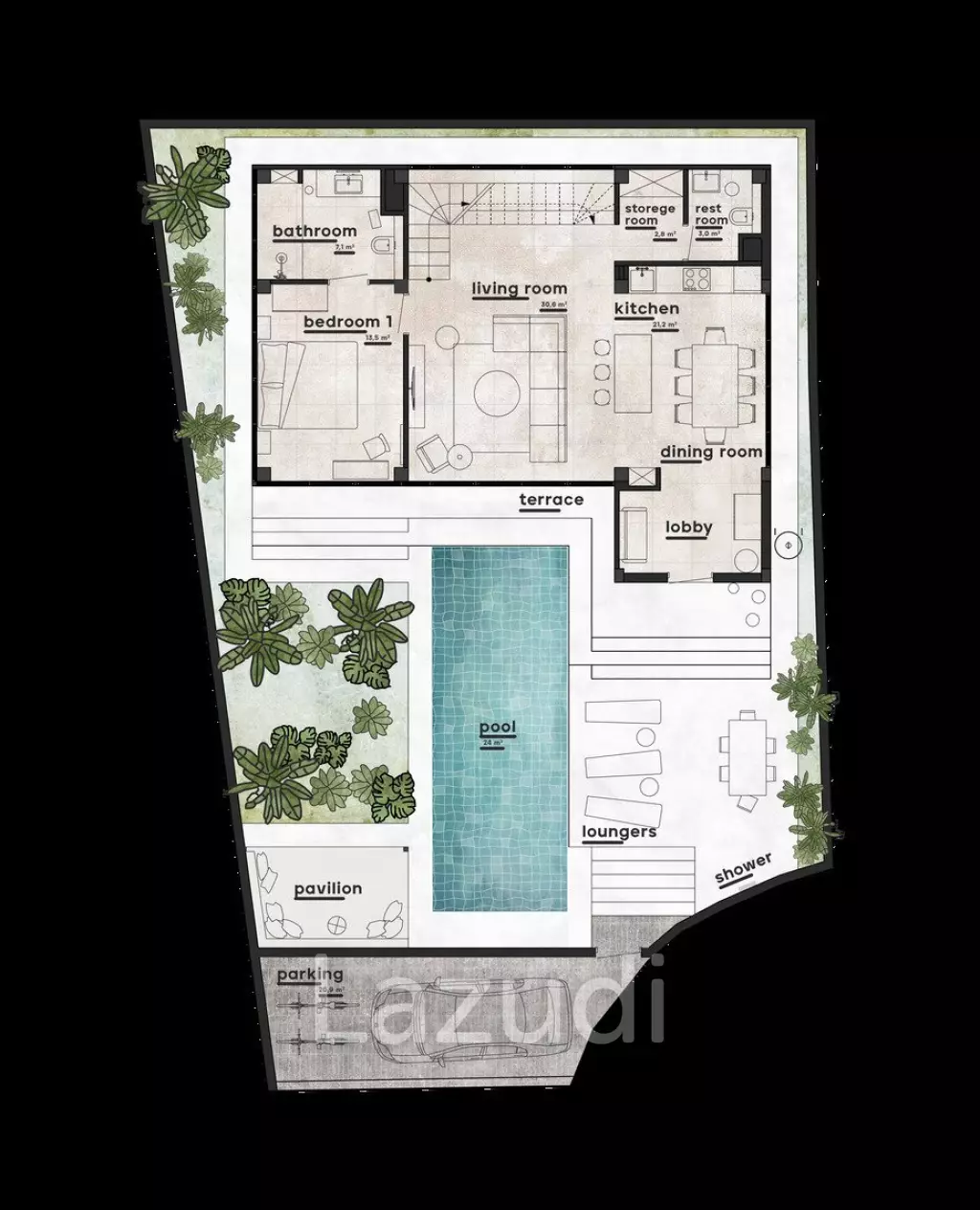 Luxury and Modern Design 3 Bedroom Villa in Umalas Area