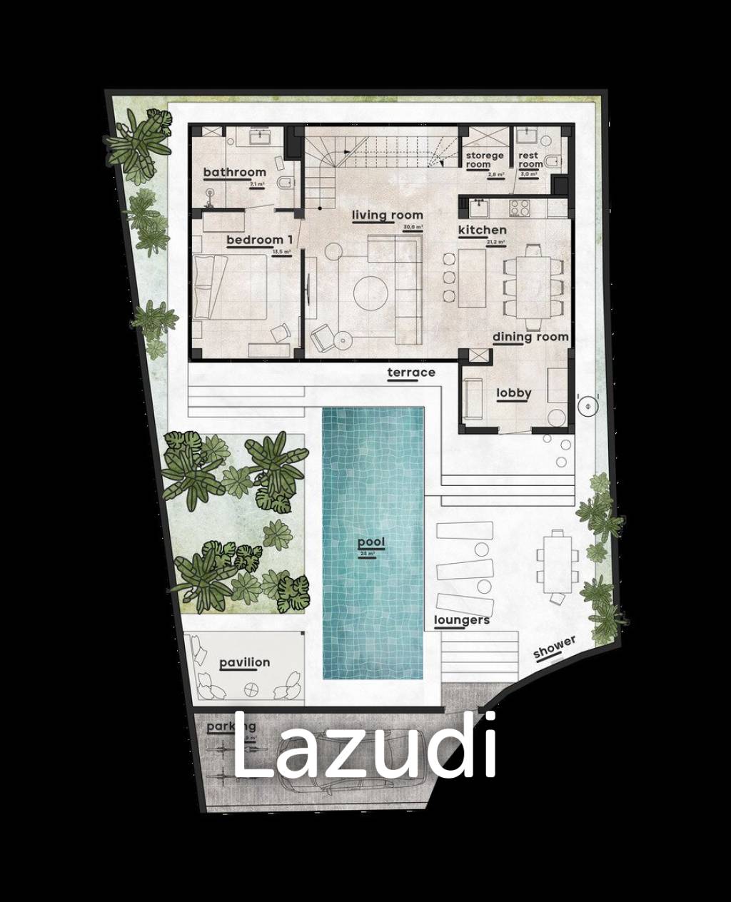 Luxury and Modern Design 3 Bedroom Villa in Umalas Area