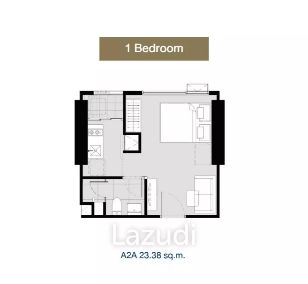 1 Bed 23.62SQ.M Modiz Rhythme Ramkhamhaeng